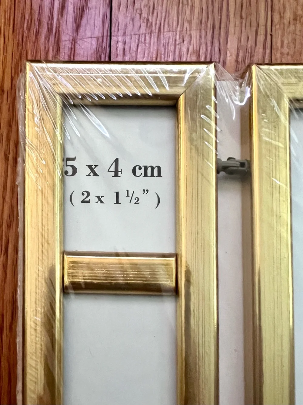 IKEA REKORD Gold Triptych 5x7 Center Multi-Opening Photo Frame- Rare Vintage NEW